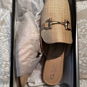 Chinese Laundry Beige Woven Mules